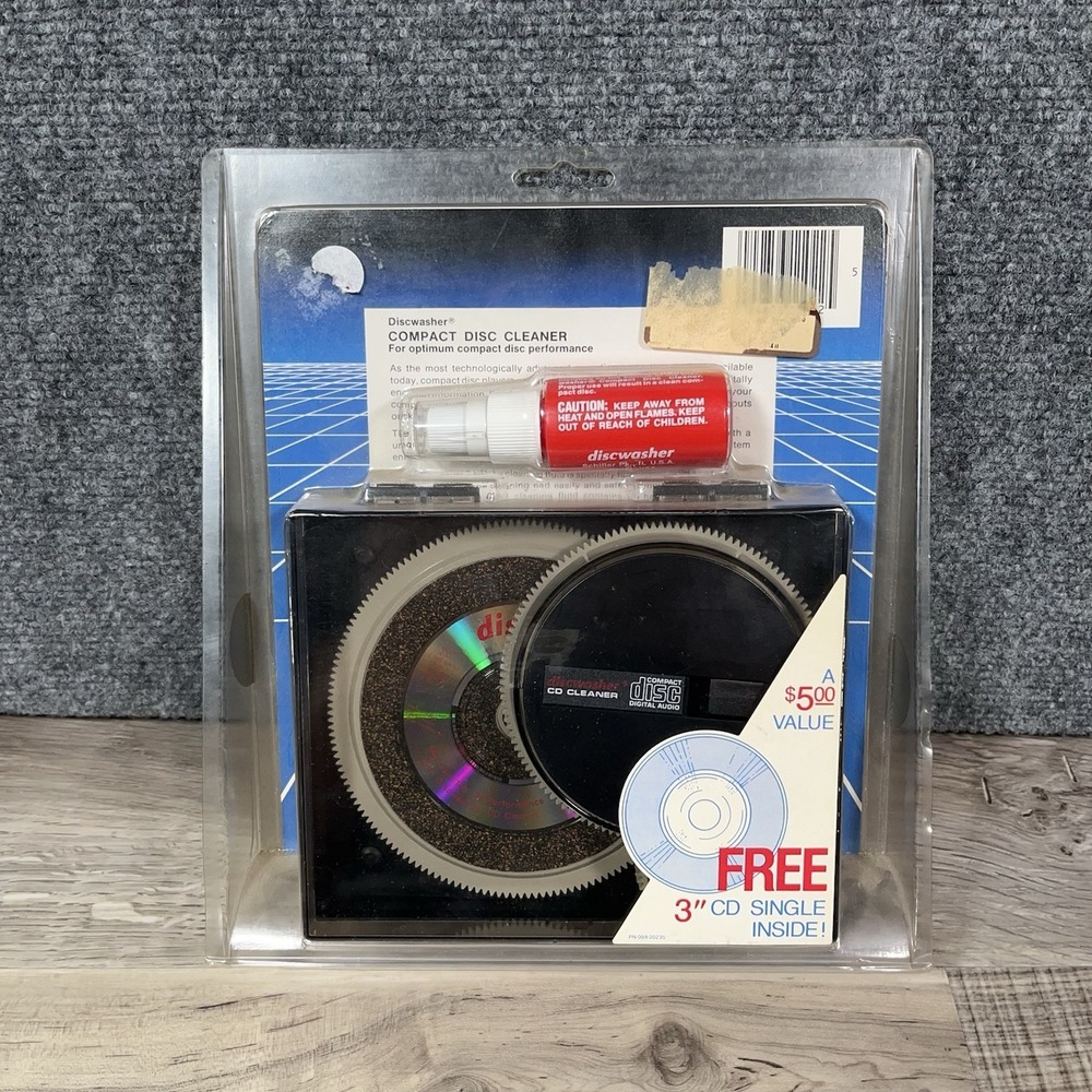 Vintage Discwasher Compact Disc CD Washer Cleaner 1985 Made In USA New NOS